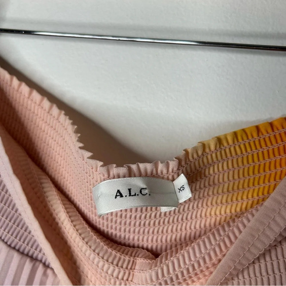 A.L.C. Sonali Ombré Midi Skirt Pleated Pastel‎ Women’s XL 14 Taylor Swift Lover - Picture 9 of 14